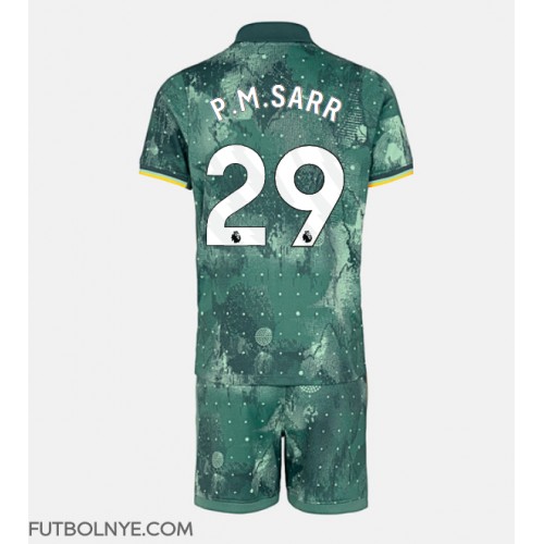 Camiseta Tottenham Hotspur Pape Matar Sarr #29 Tercera Equipación para niños 2024-25 manga corta (+ pantalones cortos)